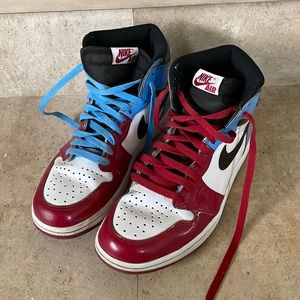 Air Jordan 1 Retro High Og Fearless Red Blue Mens Size 8
